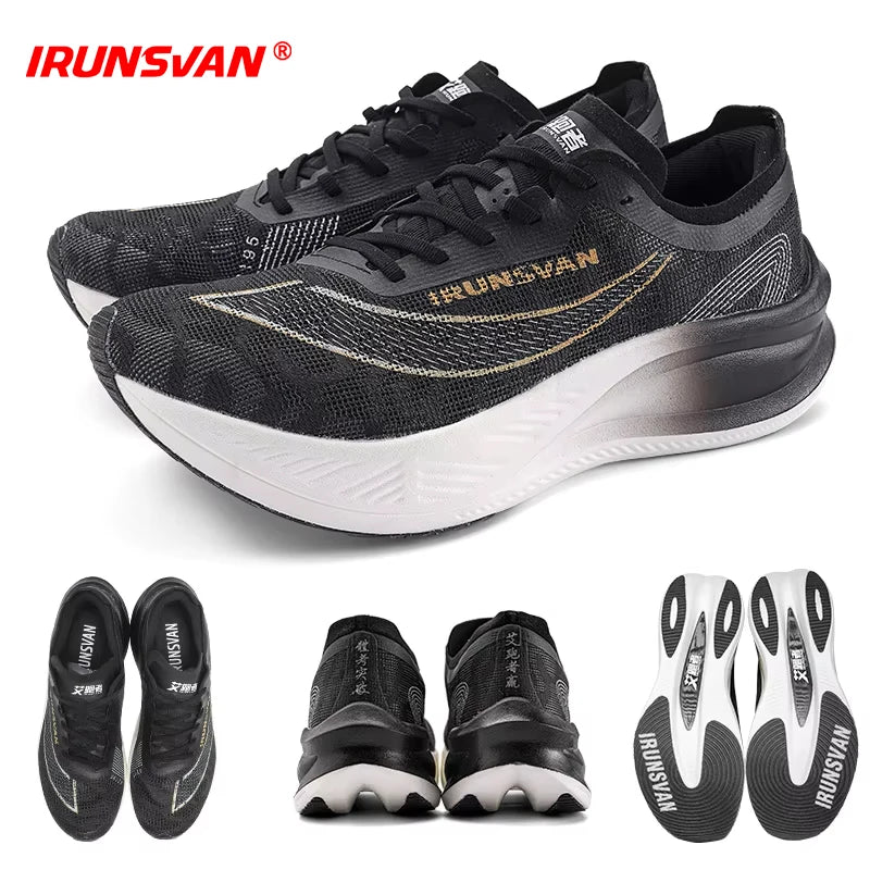 Sapatilhas Profissionais de Maratona IRUNSVAN para Homem, com Placa de Carbono em Nylon, para Corrida em Estrada, Leves, Ténis Desportivos para Mulher