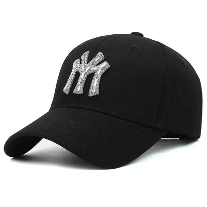 MY Rhinestone Hat Female Spring and Fall Street Casual Outdoor Duck Tongue Cap Fashion Versatile Baseball Cap Sunshade