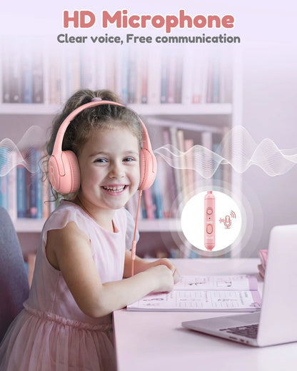 Awatrue Kids Headphones Comfortable Toddler Headsets for School Ideal Gifts for Son Daughter Sound and Safe Listening Experience