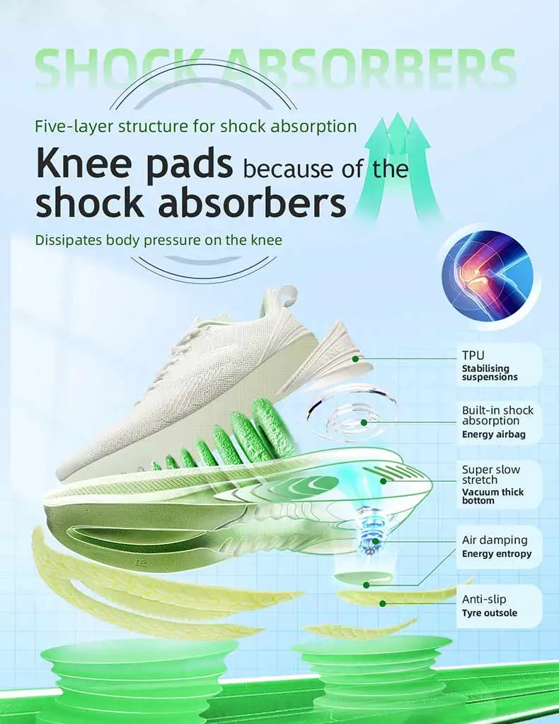 Onemix New Original Men’s Running Sports Shoes Shock Absorption Soft Lightweight Breathable Mesh Non-Slip Cushioning Sneakers