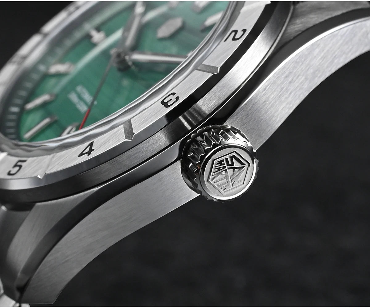 San Martin New 42mm Peacock Gemstone Dial NH35 Luxury Men Watch Automatic Mechanical Sapphire 100M Waterproof Luminous SN0130