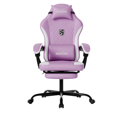 SUKIDA Gaming Chair High Back Ergonomic Computer Chair With Footrest Reclining Adult Comfortable Office Chair ﻿