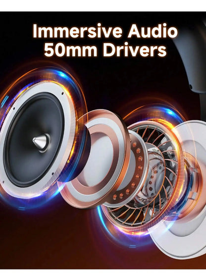 Acincai BL500 Wireless Gaming Headset with Mic for PS5, PS4, PC, Bluetooth Gaming Headphones and microphone