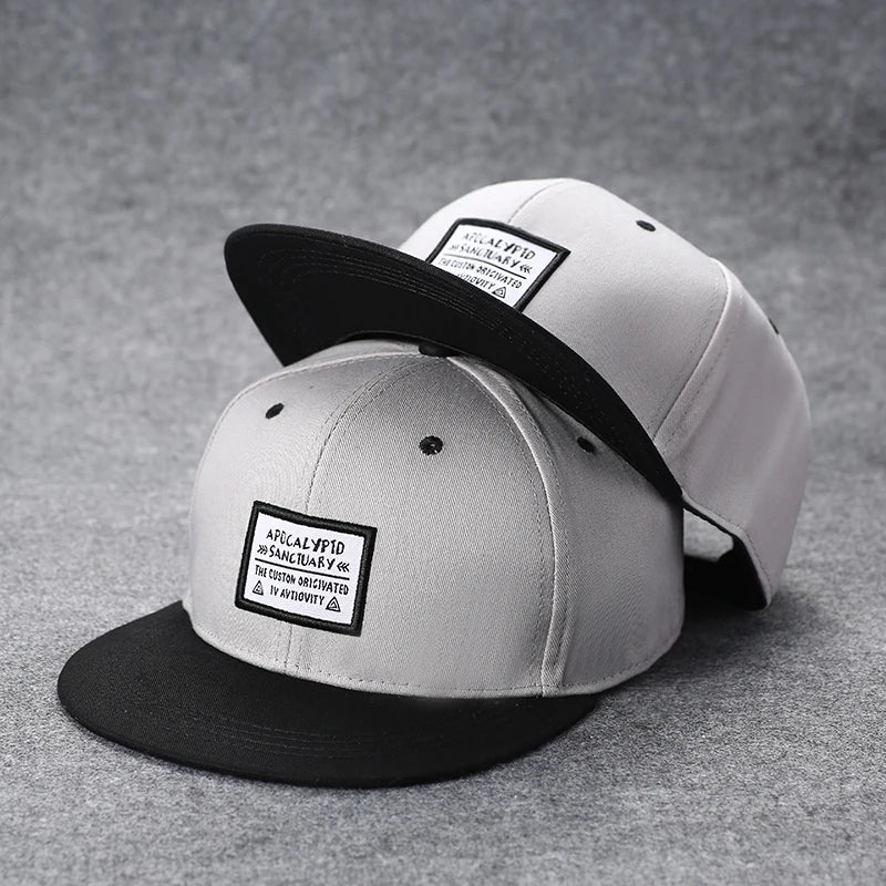 Herren-Baseballkappe mit Buchstabenstickerei, „Tide“, universell kombinierbar, flache Krempe; Damen-Sommer-Hip-Hop-Kappe, Outdoor-Sonnenkappe, verstellbare Schirmkappe