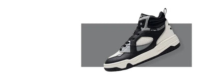 Xtep Skateboarding Shoes Men Wear-Resistant Comfortable Fashion Sport Shoes Shock Absorption High Top Sneakers 877419310024