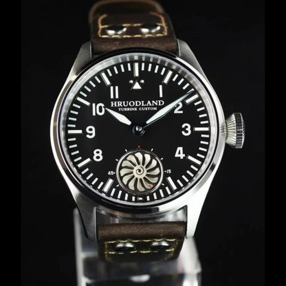 Hruodland 2025 Nuovo orologio meccanico da uomo Seagull ST3620 Retro Pilot 43MM BGW-9 luminoso, vetro zaffiro, turbina, Reloj Hombre