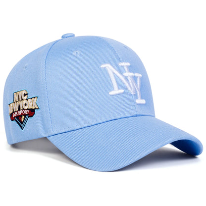 Unisex NY Letter Embroidery Baseball Caps Spring Autumn Outdoor Adjustable Casual Hats Sunscreen Hat Sports Cap