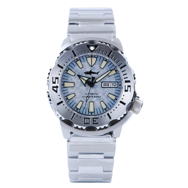 Heimdallr Sharkey Monster V2 Herren-Taucheruhr, 316L-Edelstahl, Japan NH36A-Uhrwerk, 200M wasserdicht, mechanische Herrenuhr