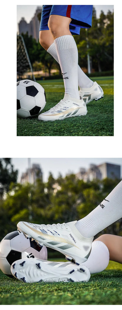 New Men Football Boots Professional Cleats Futsal Match Soccer Shoes Hot Sale TF/FG Unisex Ultralight Sneakers High-quality