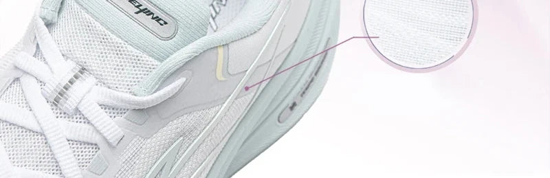 Li-Ning Women's YUEYING 5 Optimized Cushion Running Shoes with Wide Toe Box TEMPO BOUNSE Reflective LiNing Sneaker ARHW004
