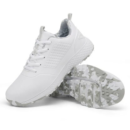 LiXingMing Women Golf Shoes Pink Professional Golfer Sport Sneakers Men Non-slip Spikeless Golf Turf Golfing Walking Shoes