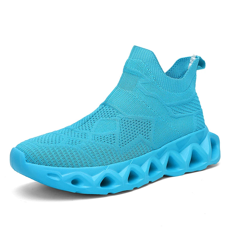 Men's Sports Shoes Ultralight Fashion Slip-On Daily Walking Outdoor Jogging Shoes Breathable Mesh Comfortable Casual Shoes for Men