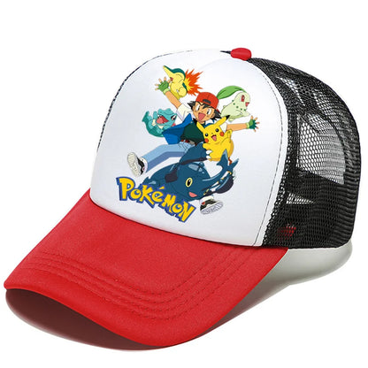 Pokemons Baseball Cap Pikachu Charizard Gengar cartoon Peaked Hat Kid Adult Summer Outdoor Sport Hat Boy Casual Fashion Cap Gift