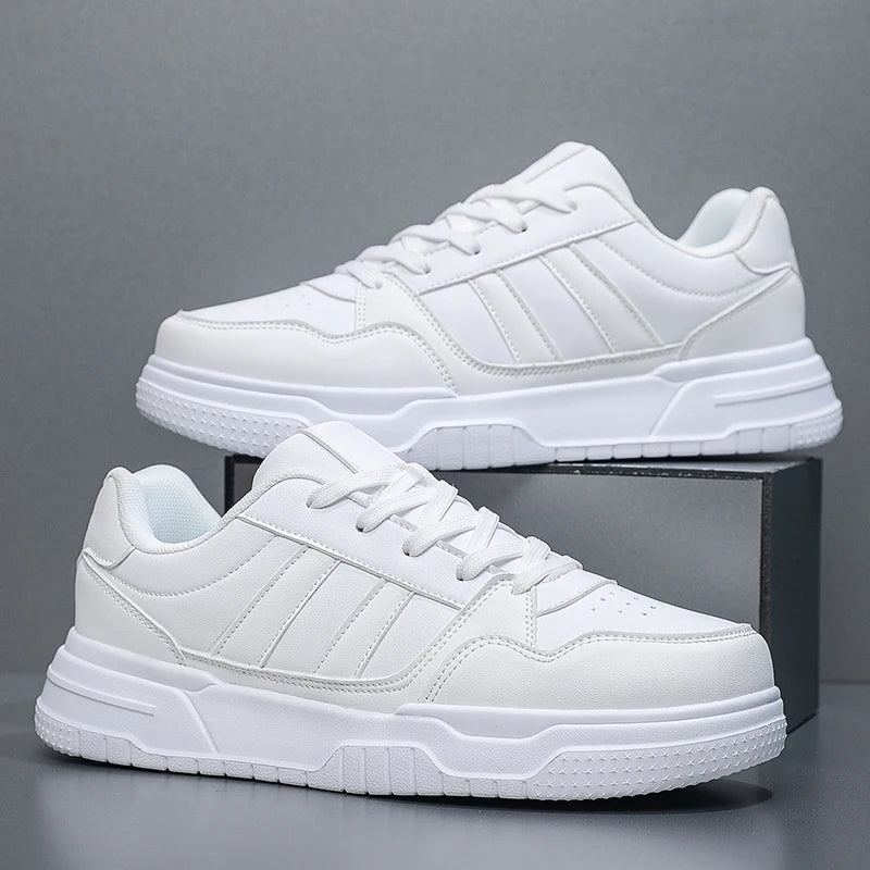 Plus Big Size 50 51 52 Men's Leather Sneakers Casual Sports Shoes Flat Skateboard Shoes Hot Sale for Dropshipping