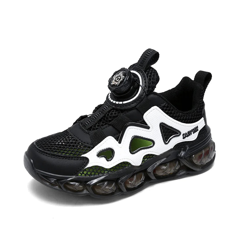 Children's Sports Shoes Ultra-Light Mesh Breathable School Training Running Shoes Soft Sole Anti-Slip Casual Walking Shoes for Kids