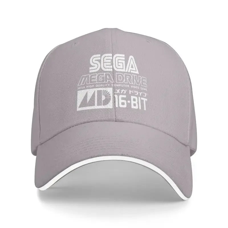 Sega Mega Drive Genesis Japanese Vinyl Baseball Cap Outdoor Sun Hat Sandwich Hat Men Summer Fishing Balaclava Golf Caps