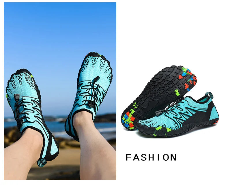 Unisex Wading Shoes Quick-Dry Aqua Shoes Drainage Water Shoes Beach Sports Swim Sandals Yoga Barefoot Diving Surfing Sneakers
