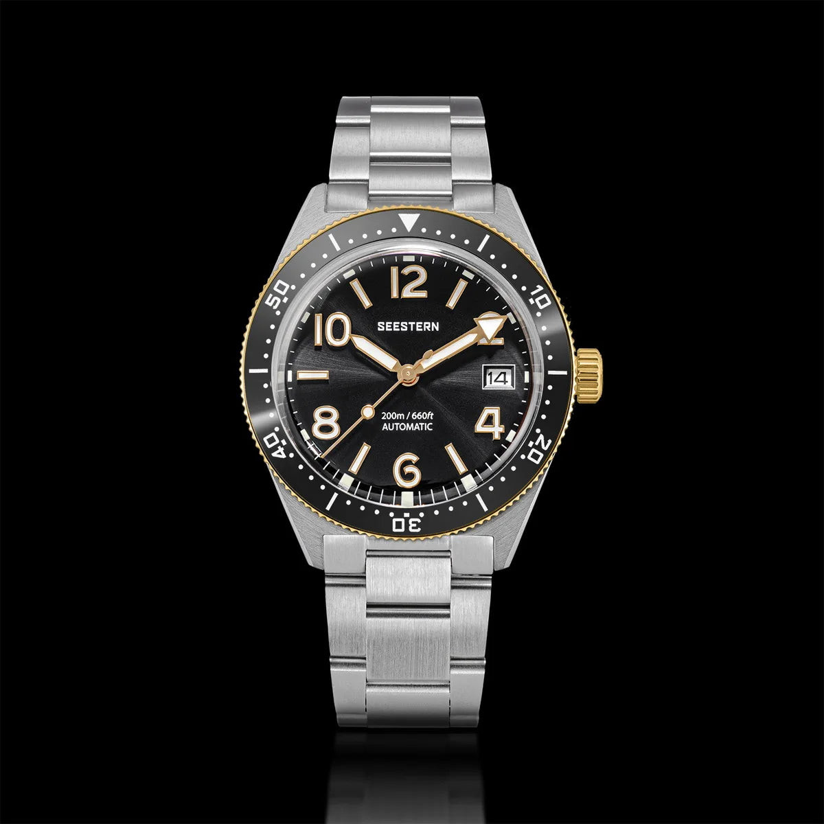 Sugess Diving Watch for Men Automatic Mechanical Wristwatches 20ATM Waterproof Sapphire NH35A Movement BGW9 Luminous New S434-2