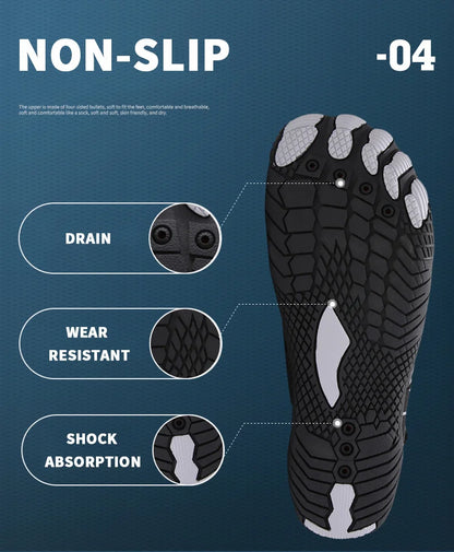 Men and Women Water Shoes, Aqua Shoes, Drainage Beach Sports Swim Sandals, Quick Dry Boating Barefoot Diving Fishing Surfing Sneakers