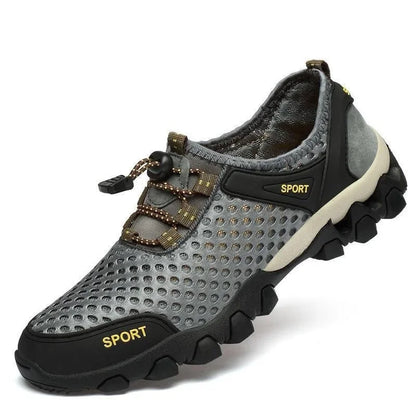 Sommer-Herren-Sportschuhe aus Mesh – modische Bergsteigerschuhe, atmungsaktiv, leicht, rutschfest – Outdoor-, Reise-, Lauf- und Freizeitschuhe