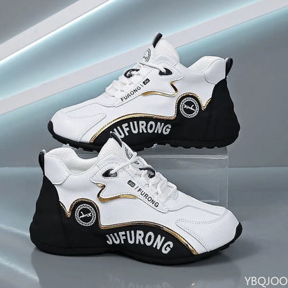 Zapatos casuales de hombre de talla grande para primavera y otoño, con suela gruesa elevadora, estilo de nicho en tendencia, versátiles, planos y deportivos