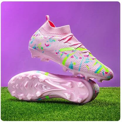 Nouvelles chaussures de football pour hommes, baskets de football pour terrain gazonné, chaussures de football d'extérieur, chaussures d'entraînement professionnelles, chaussures de sport antidérapantes, ultralégères,