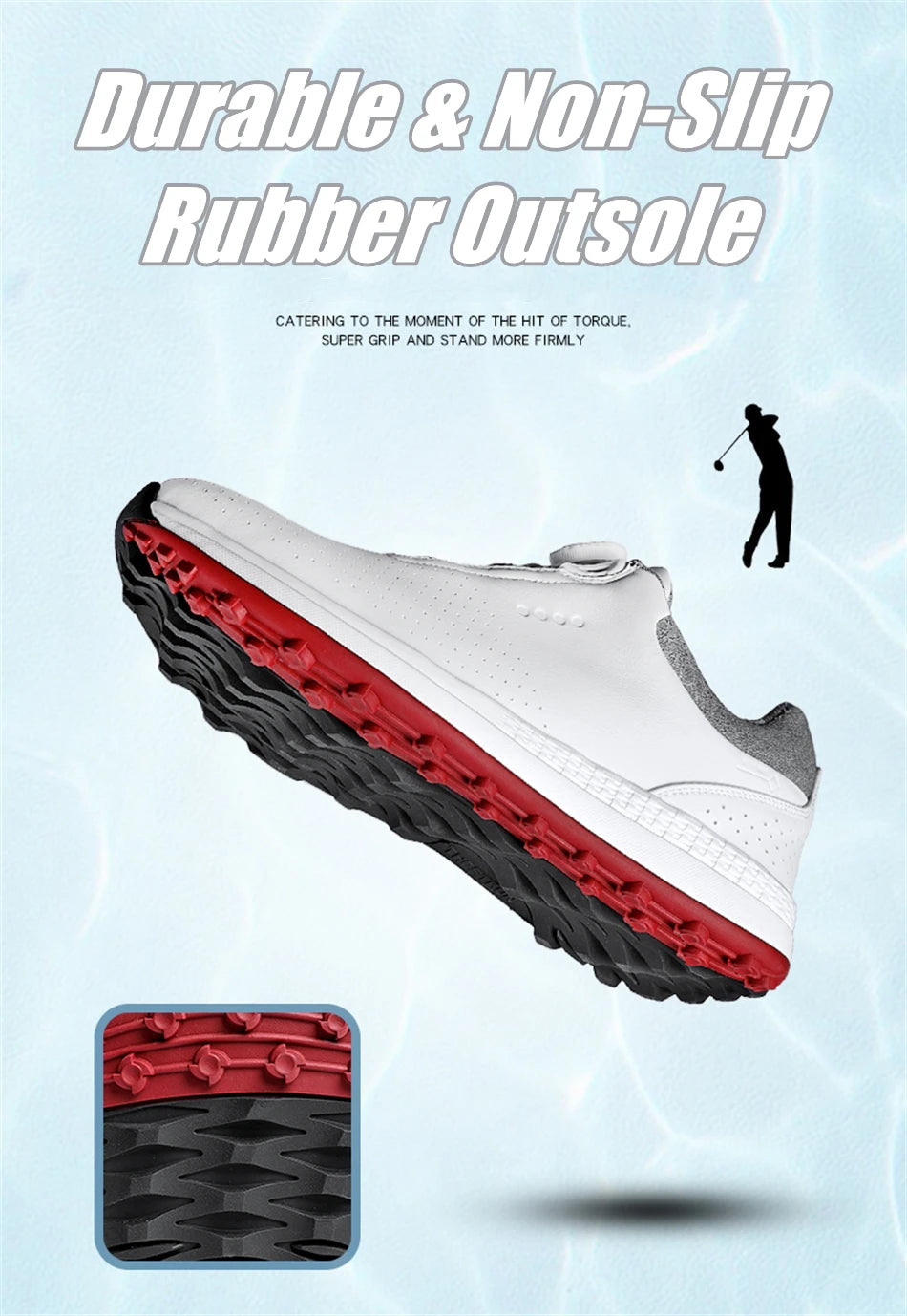 Breathable Luxury Golf Shoes Men Comfortable Outdoor Spikeless Golf Sport Training Sneakers Non-Slip Waterproof Walking Footwear