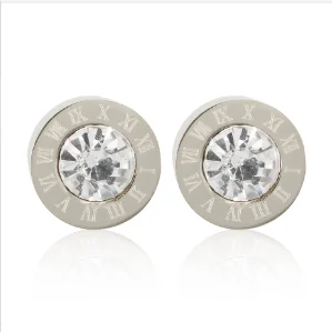 Hoop Earrings for Women Trendy Golden Stainless Steel Earring Jewelry New