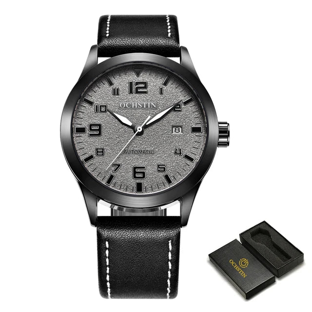 OCHSTIN Men Automatic Mechanical Watch Luxury Casual Dress Military Outdoor Sports Army Mens Wristwatches Waterproof Male Clock