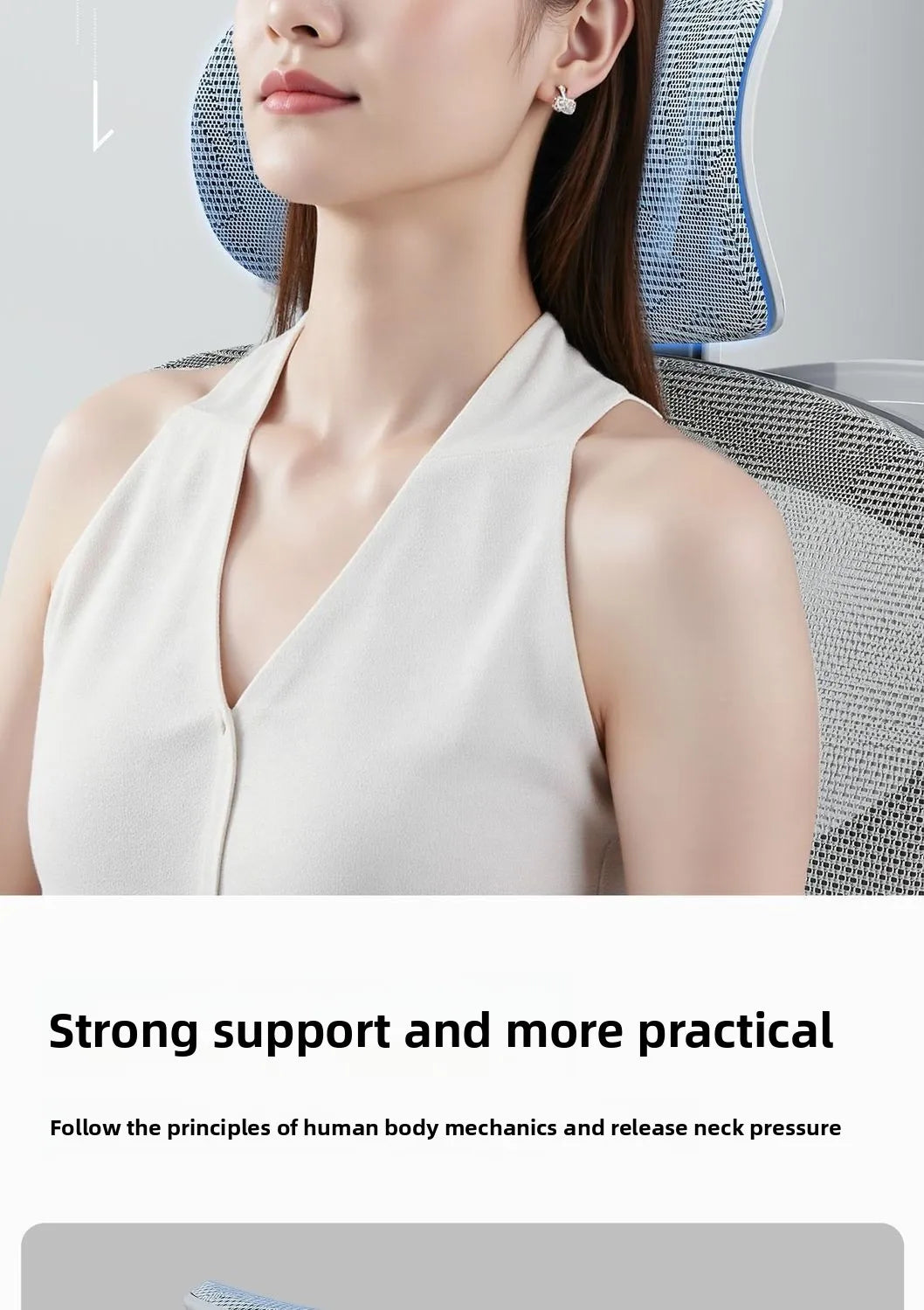 Cadeira de Escritório Ergonómica Ajustável em Malha, Cadeira de Secretária para Computador com Encosto Alto Respirável, Apoio Lombar 6D e Apoio para Pés Retrátil