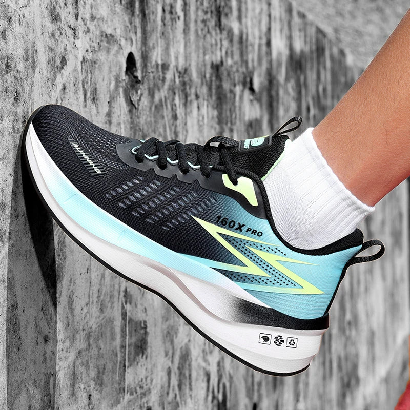 Spezielle Marathon-Laufschuhe für Herren und Damen, atmungsaktiv, leicht, mit Carbonplatte, komfortable, rutschfeste Sportsneaker