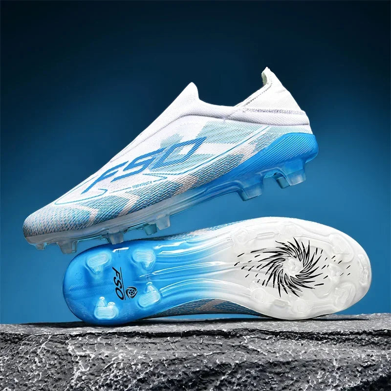 Nouvelles chaussures de football pour hommes, chaussures de match en extérieur, baskets de soccer, chaussures montantes de haute qualité, crampons antidérapants pour futsal et terrain synthétique, meilleures ventes