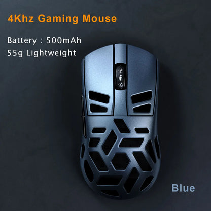Rato Gaming Sem Fios DAREU Al-mg Tri-mode 8Khz PBT Quick Charge PAW3950 30000 DPI Leve para PC Gamer