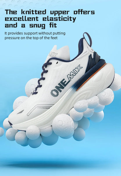 ONEMIX Nové běžecké boty s polstrováním pro ženy a muže, lehké, módní outdoorové tenisky, sportovní obuv na silnici, trénink, jogging, fitness
