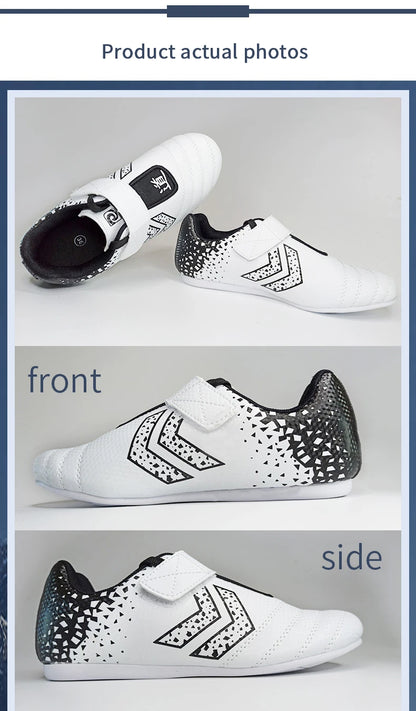 Taekwondo Shoes Breathable Wear-Resistant Kickboxing Kung Fu Professional Taekwondo Martial Arts Sneaker Shoes Kids to Adult
