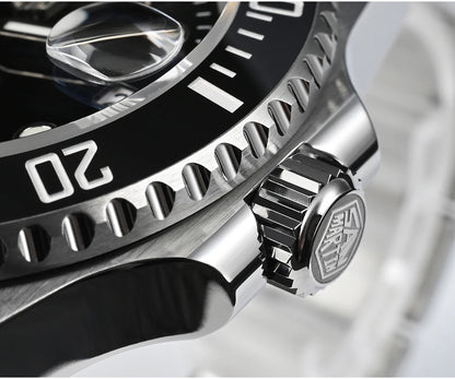 San Martin Watch New Upgraded Sub Men's PT5000 ST2130 Automatic Diving Watches with Ceramic Bezel 200m Waterproof Sapphire SN0017G