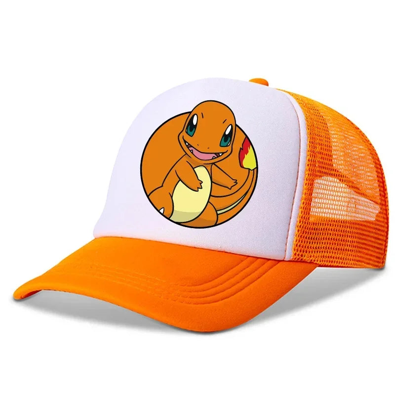 Pokemons Child Baseball Cap Cartoon Pikachu Printed Casual Hats Boys Outdoor Sun Hat Adjustable Peaked Cap Kids Birthday Gifts