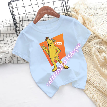 Fortnite-Kinder-T-Shirts mit Cartoon-Spiel-Figuren-Print, Fortress-Night-Tees, kurzärmelige Sommer-Tops für Jungen und Mädchen