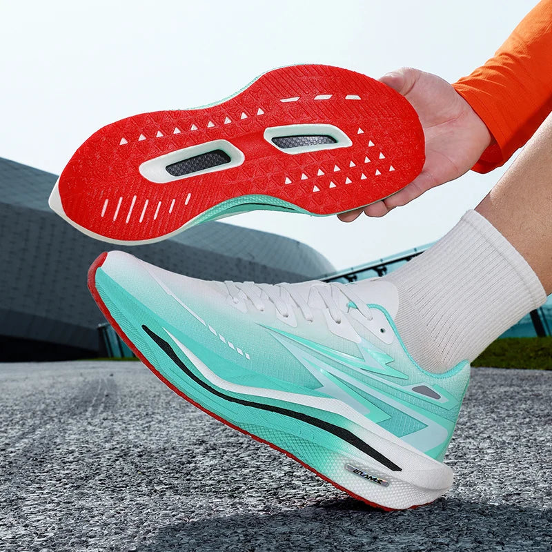 Unisex Sports Shoes Fashionable Lace-Up Running Shock-Absorbing Anti-Slip Rebound Training Shoes 2026 New Outdoor Fitness Shoes