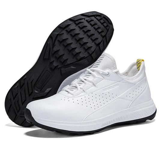 Zapatos deportivos de golf para hombre impermeables de cuero de alta calidad, zapatos deportivos para competición de golf, zapatos formales para campo de golf, zapatos de entrenamiento para hombre