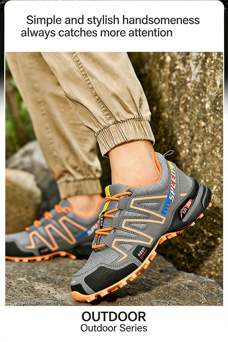 Sapatilhas de Caminhada de Alta Qualidade para Homem, Ténis Outdoor, Sapatos de Escalada, Sapatilhas de Trekking para Mulher, Sapatilhas Táticas Antiderrapantes