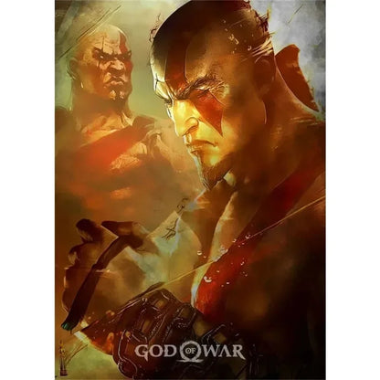 Canvas Painting Posters and Prints Wall Art Anime Pop Game God of War Ragnarok Poster Aesthetics Kratos Gaming