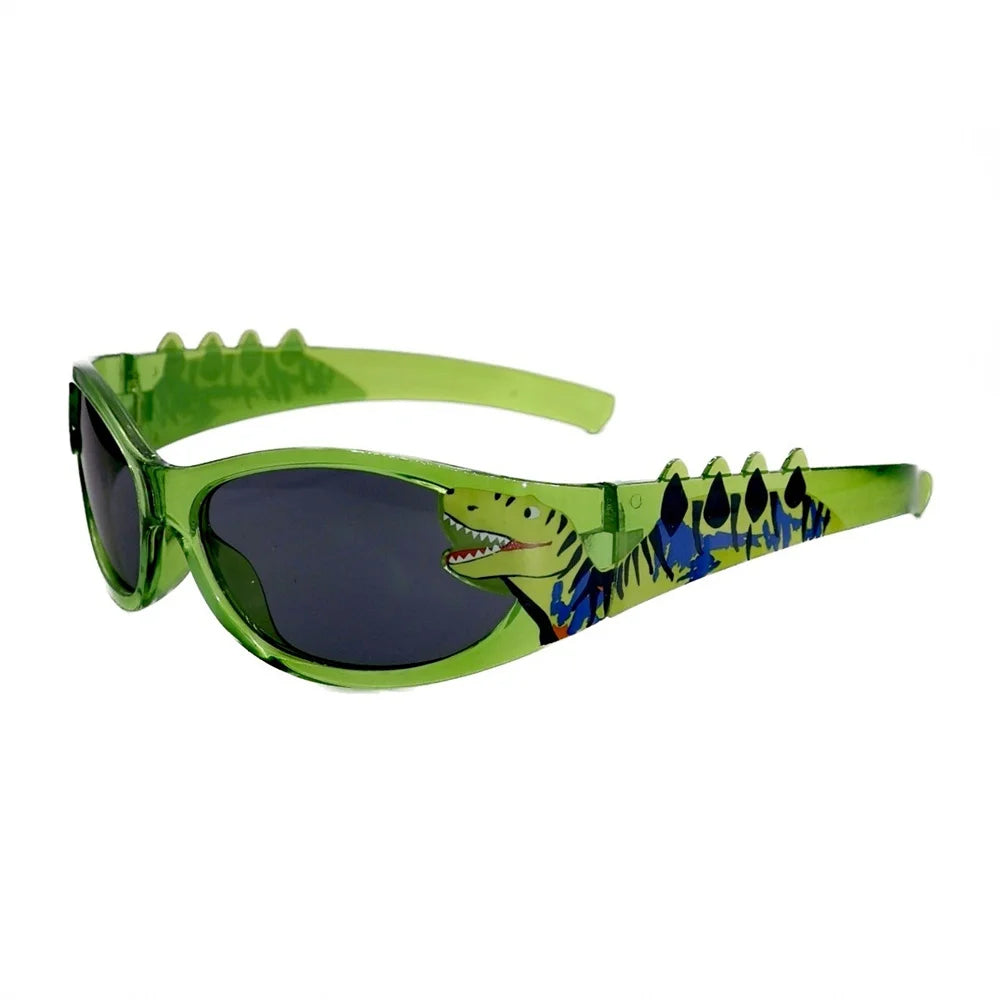 KLASSNUM summer new fashion cute Dinosaur children sunglasses 2026 girls boys birthday party decoration glasse uv400 oculos
