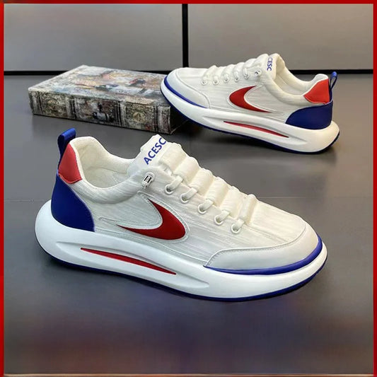 Comfortable Breathable Mesh Sports Shoes Men's Casual Style Lightweight Versatile Plain Color Spring Summer Autumn Seasonal Wear