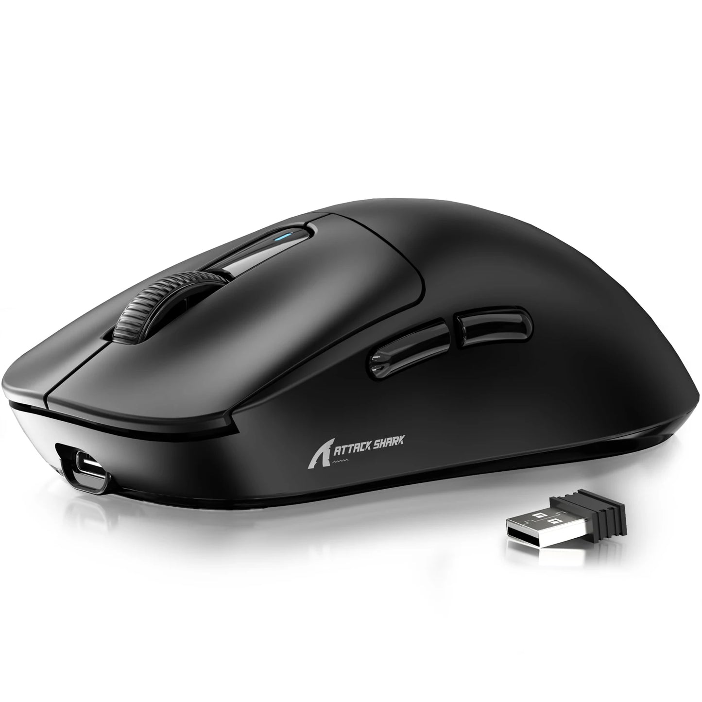 Rato Gaming Sem Fios ATTACK SHARK X3, Sensor PixArt PAW3395, 26K DPI, Ultraligeiro 49g, Tri-modo 2.4G/Bluetooth/Com Fio, para PC/MAC