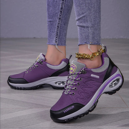 Sapatos de caminhada para mulher 2025 primavera e outono novos, antiderrapantes, para corrida todo-o-terreno, caminhada e desporto