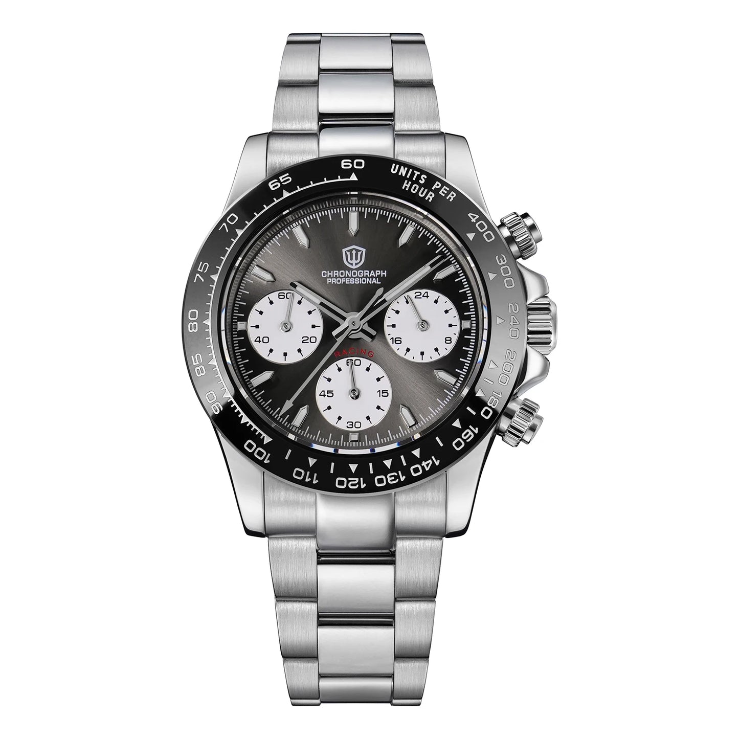 Watchdives WD16500 V2 Men Watch VK63 Quartz Movement Chronograph Wristwatch Stainless Steel Sapphire Crystal Luminous  Watches