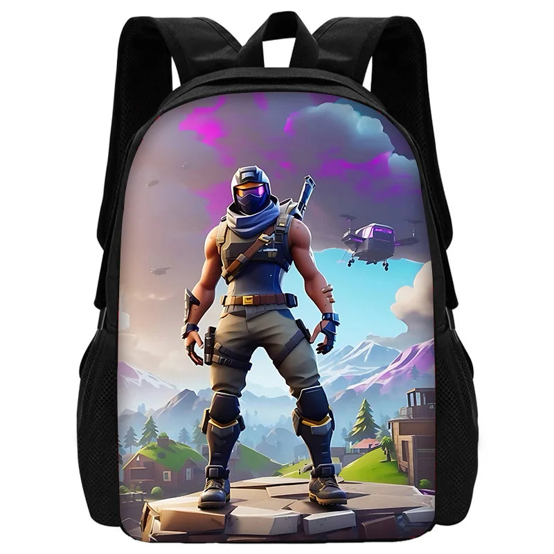 Hot Battle Royales Fortnites Kinder-Rucksäcke für Jungen & Mädchen, Schüler-Geburtstagsgeschenk, Schulranzen für Kinder, unisex, Camping, langlebiger Rucksack