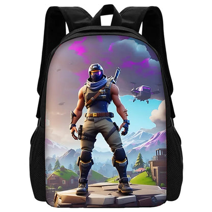 Hot Battle Royales Fortnites Kinder-Rucksäcke für Jungen & Mädchen, Schüler-Geburtstagsgeschenk, Schulranzen für Kinder, unisex, Camping, langlebiger Rucksack