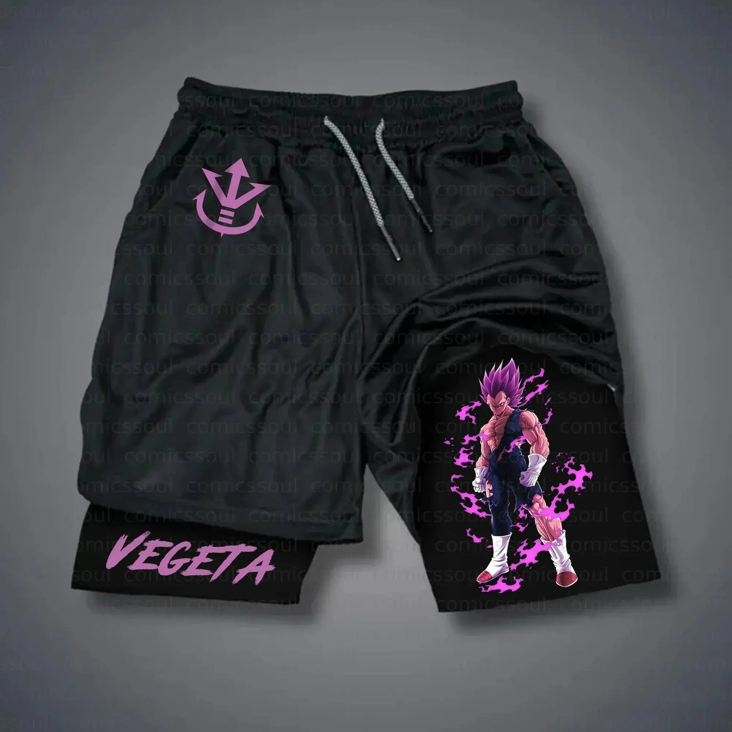 Unisex 2026 Dragon Ball Anime Men's Shorts Sportswear Quick Dry Gym Pants Double-layer 2 in 1 Shorts Y2k Summer New Streetwear